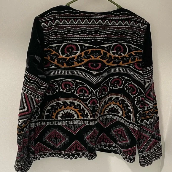 Johnny Was Workshop Blair Embroidered Jacket Blazer M - Picture 3 of 6